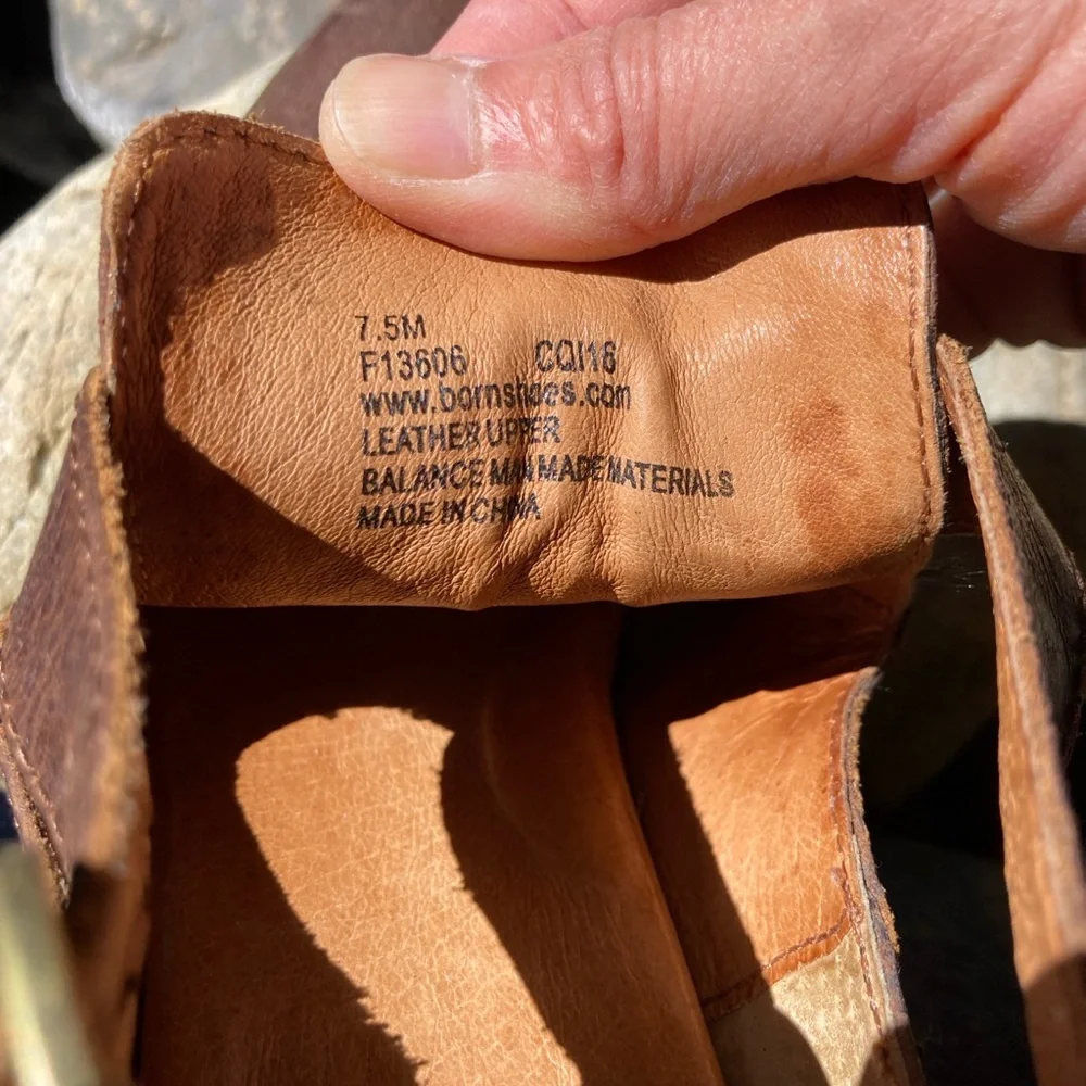 Born Viveka woven western brass buckle bootie size 7.5 - Picture 9 of 15